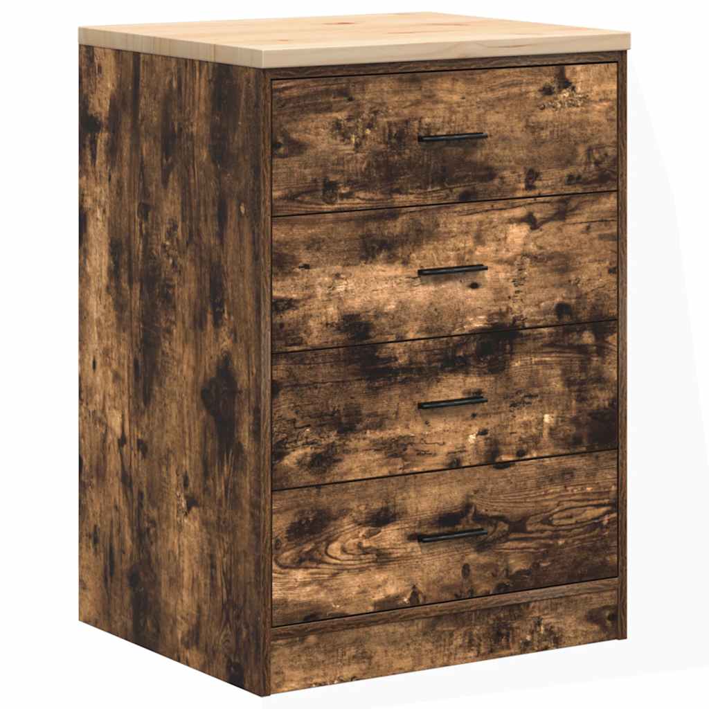 Garagenschränke 6 Stk. Räuchereiche Holzwerkstoff