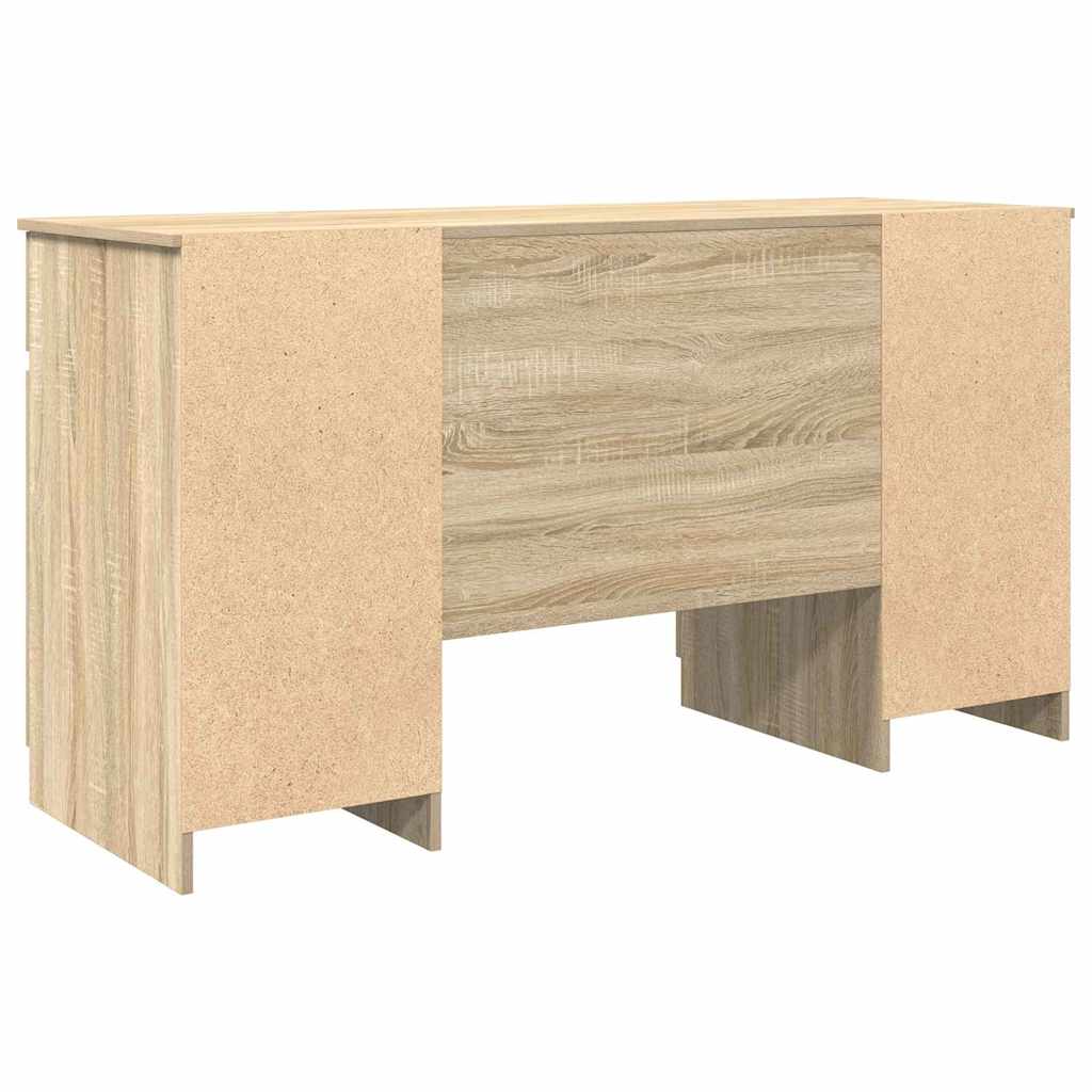 Desk Sonoma Oak 140 x 49 x 76 cm Engineered Wood