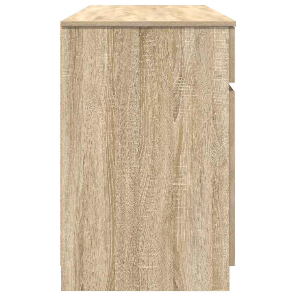Desk Sonoma Oak 140 x 49 x 76 cm Engineered Wood