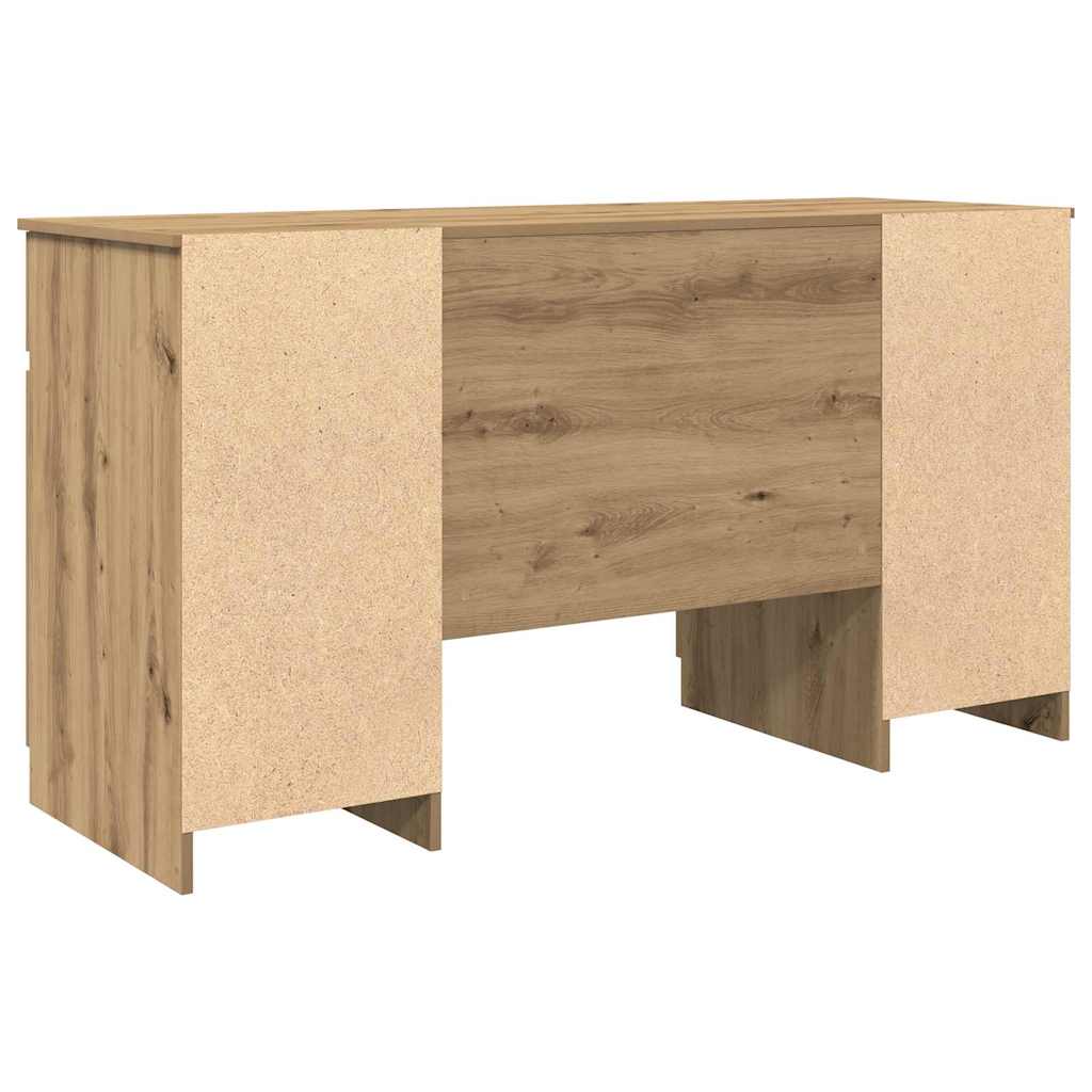 Bureau chêne artisan 140 x 49 x 76 cm bois d'ingénierie