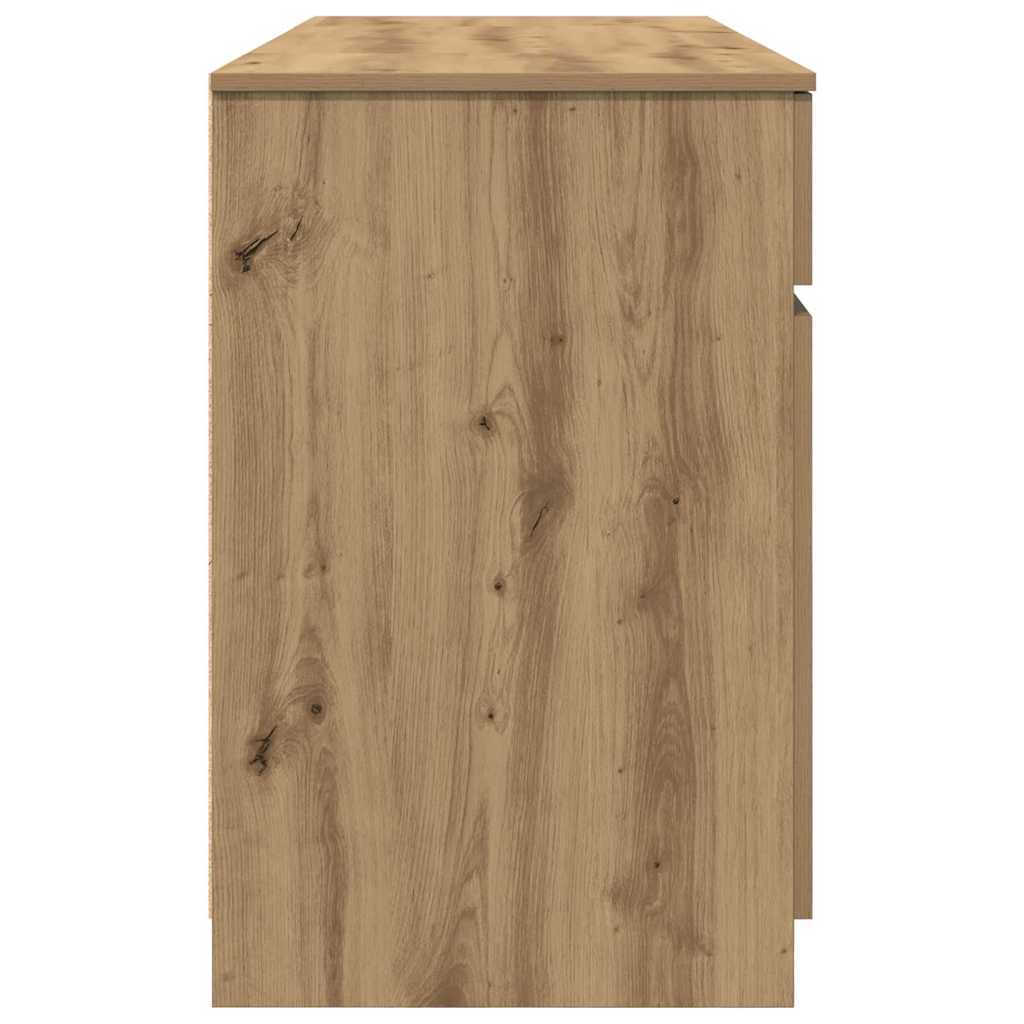 Bureau chêne artisan 140 x 49 x 76 cm bois d'ingénierie
