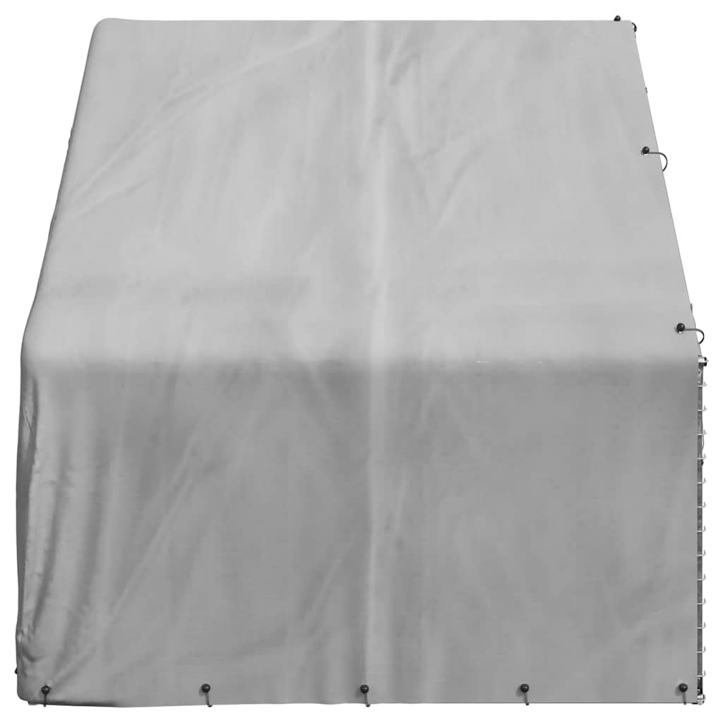 Outdoor-Hundezwinger mit Abdeckung 3x2x1,9 m Verzinkter Stahl