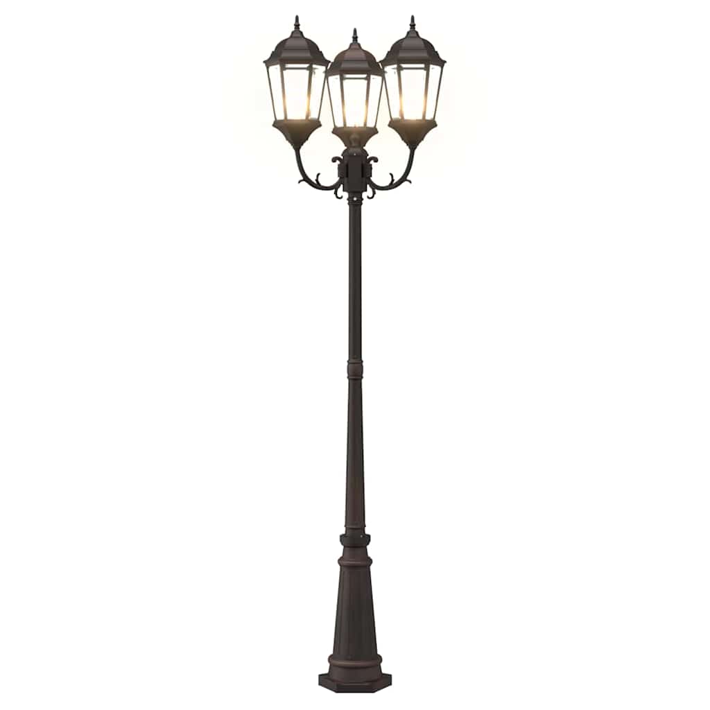 Garten-Licht Bronze 61 x 53 x 235 cm Aluminium und Glas