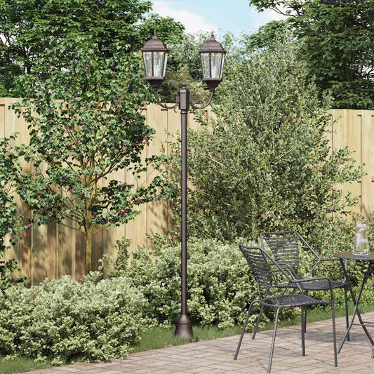 Garten-Licht Bronze 68 x 20 x 235 cm Aluminium und Glas