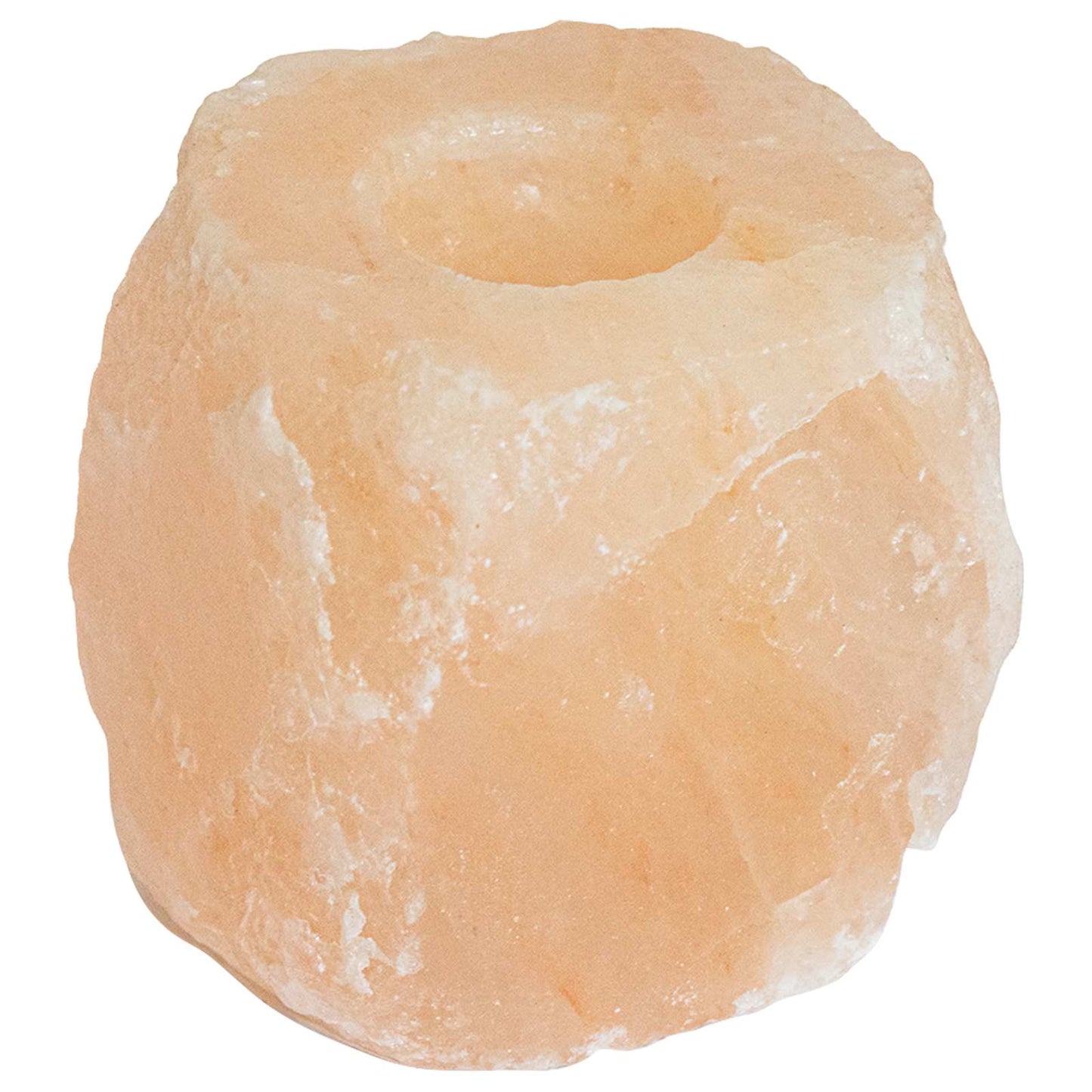 Salt Rock Tealight Holder Pink Himalayan Salt
