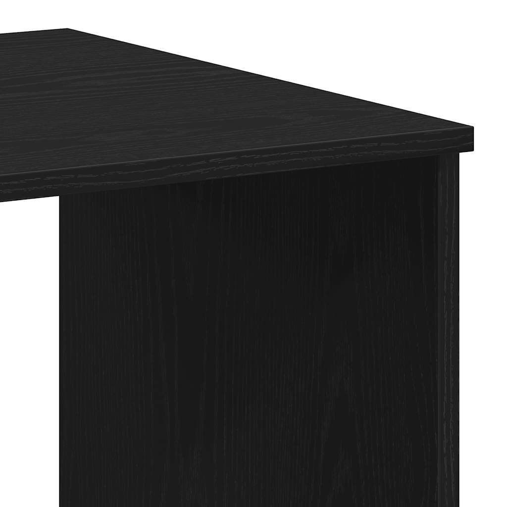 Schreibtisch mit Schubladen Schwarz Eichen-Optik 102x50x76 cm