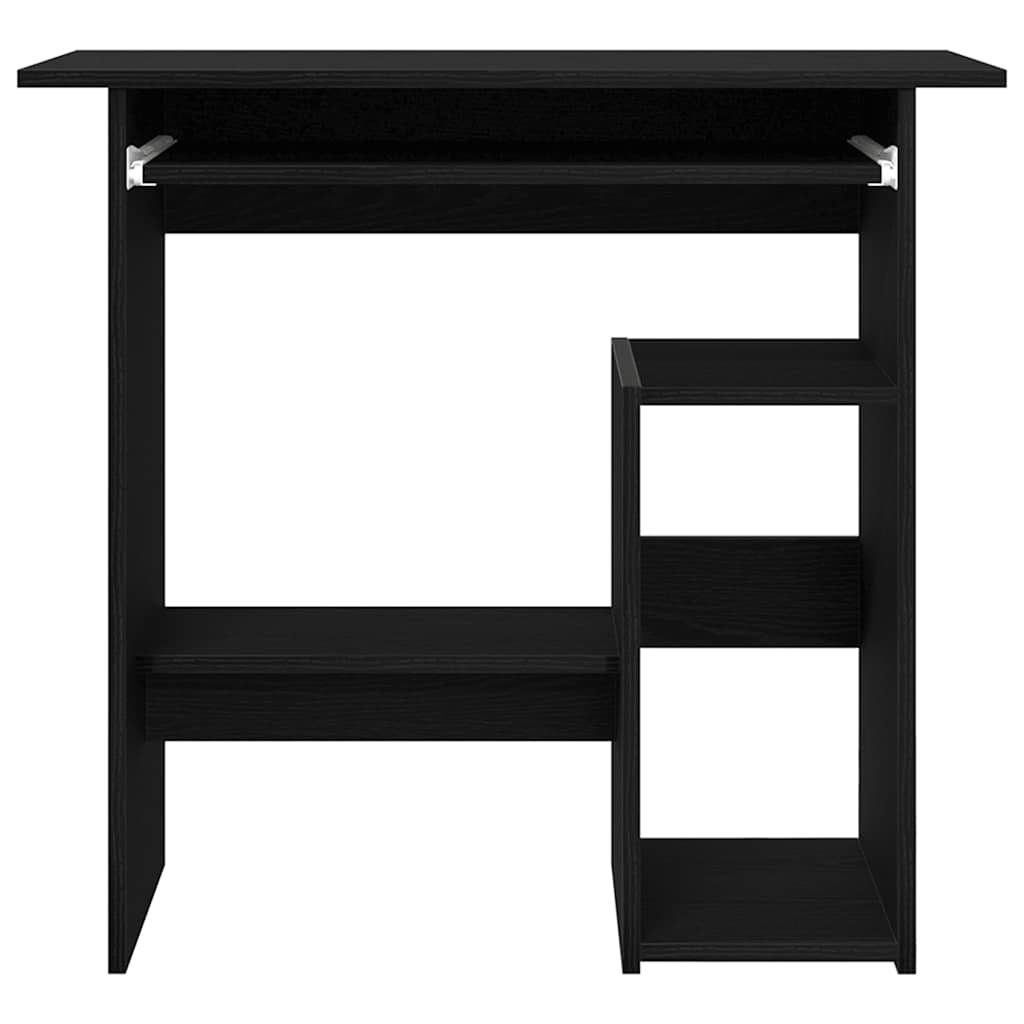 Desk Black Oak-Look 80x45x74 cm Engineered Wood