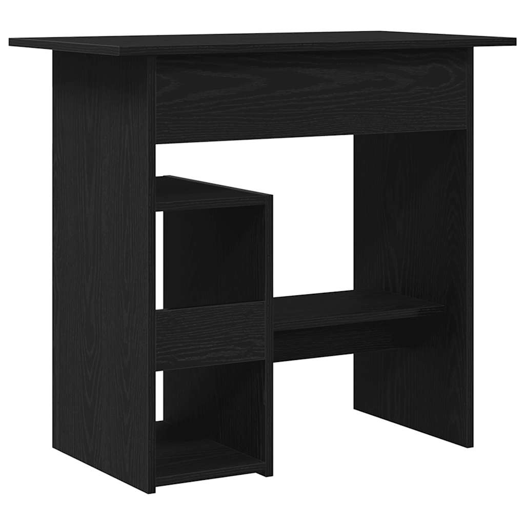 Desk Black Oak-Look 80x45x74 cm Engineered Wood
