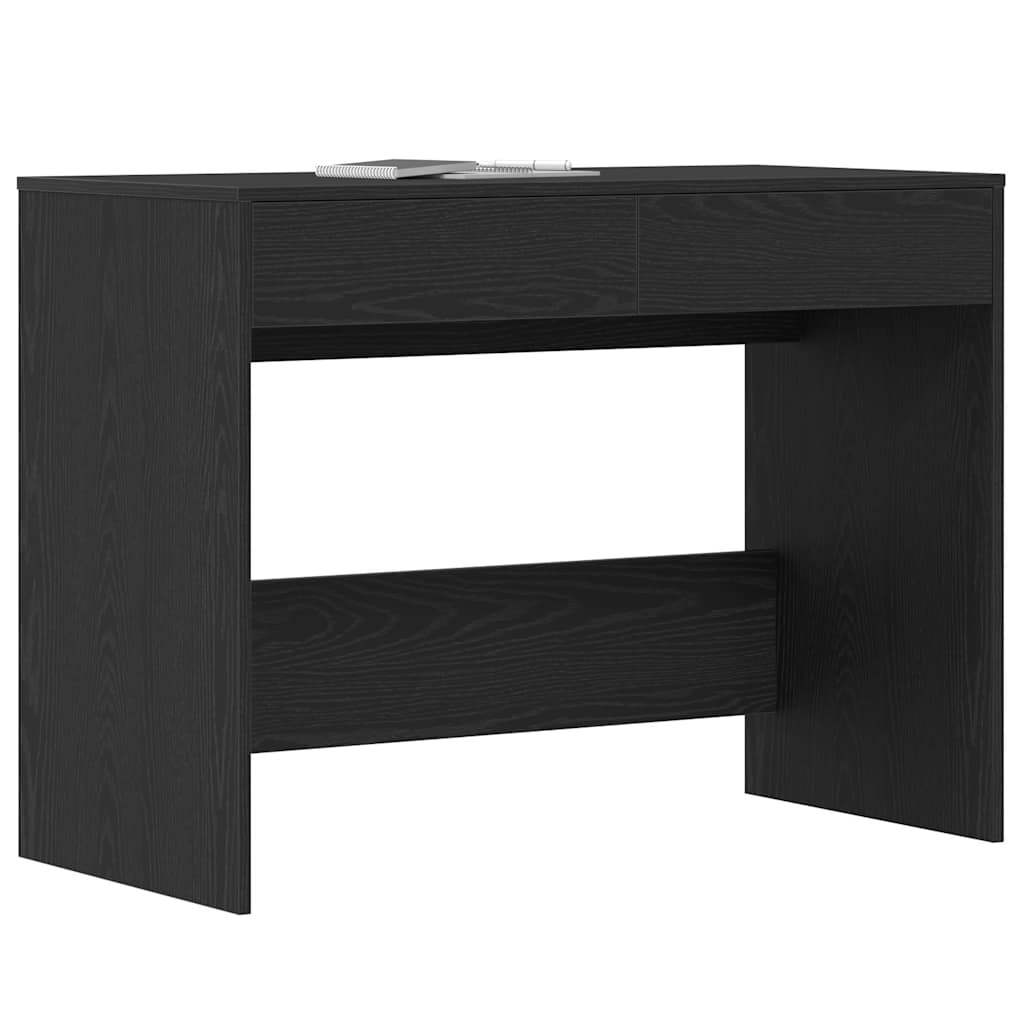 Schreibtisch Schwarz Eichen-Optik 101x50x76,5 cm Holzwerkstoff