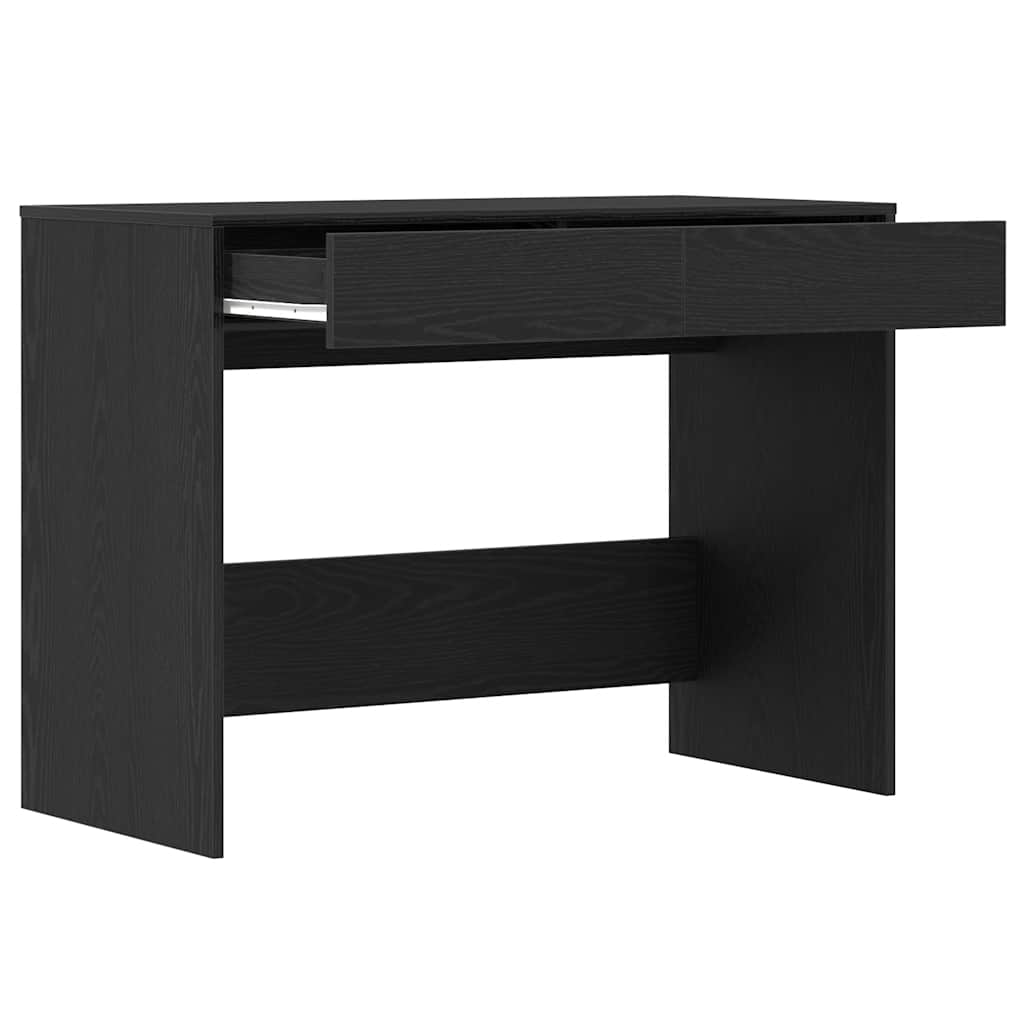 Schreibtisch Schwarz Eichen-Optik 101x50x76,5 cm Holzwerkstoff