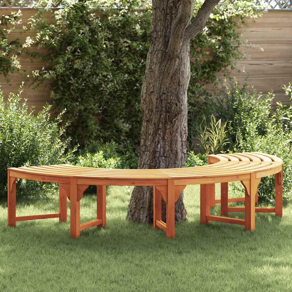 Baumbank Natur 160 x 80 x 45cm Massives Eukalyptus Holz