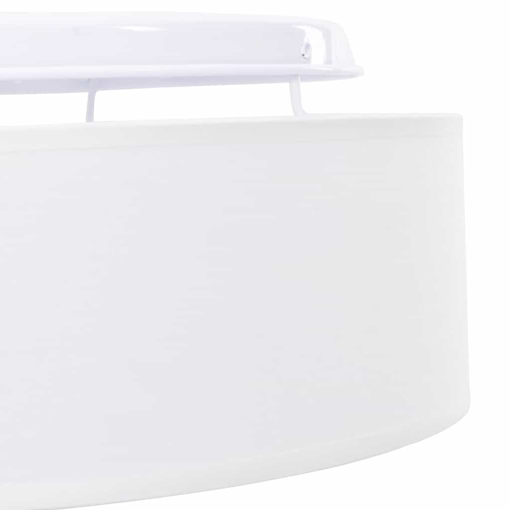 Plafonnier avec spots blanc 30 x 30 x 13,5 cm tissu