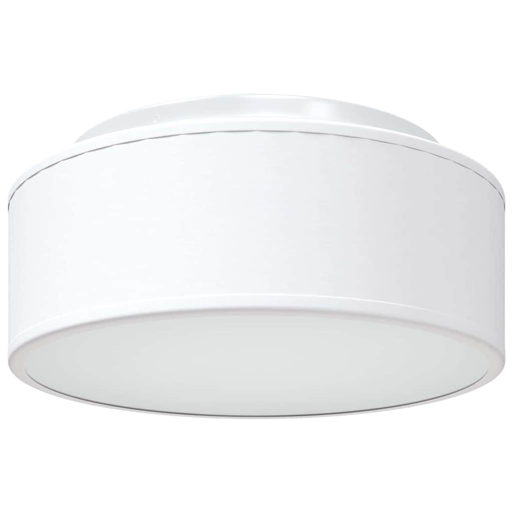Plafonnier avec spots blanc 30 x 30 x 13,5 cm tissu