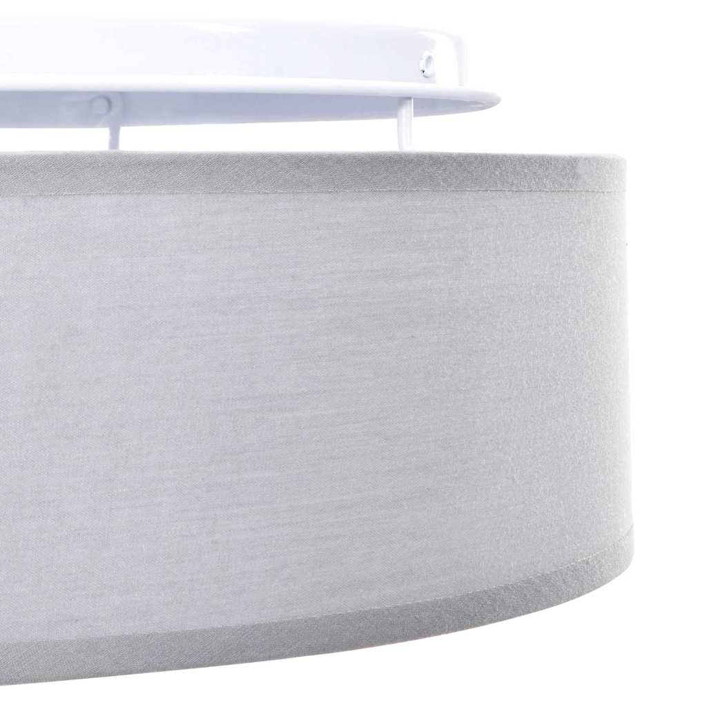 Deckenlampe mit Strahlern Grau 30 x 30 x 13,5 cm Stoff