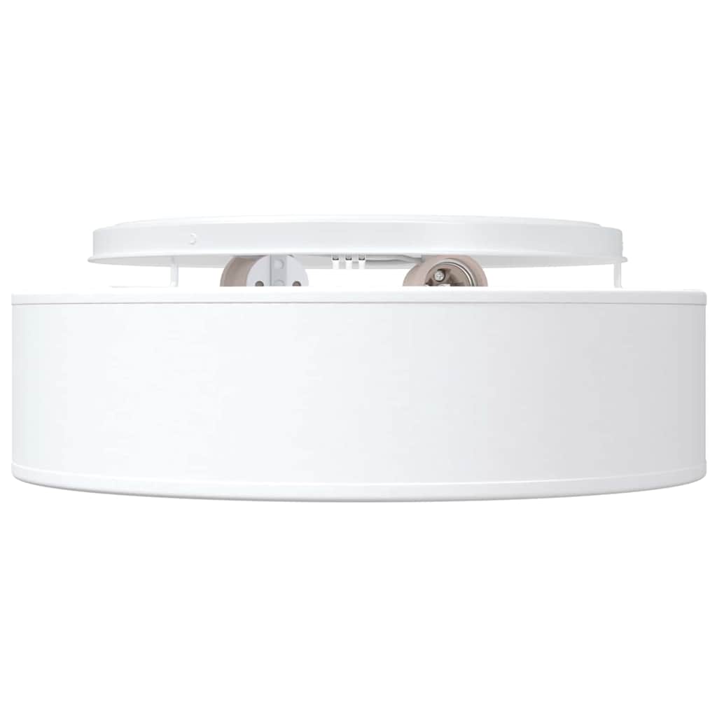 Plafonnier avec spots Blanc 38 x 38 x 13,5 cm Tissu
