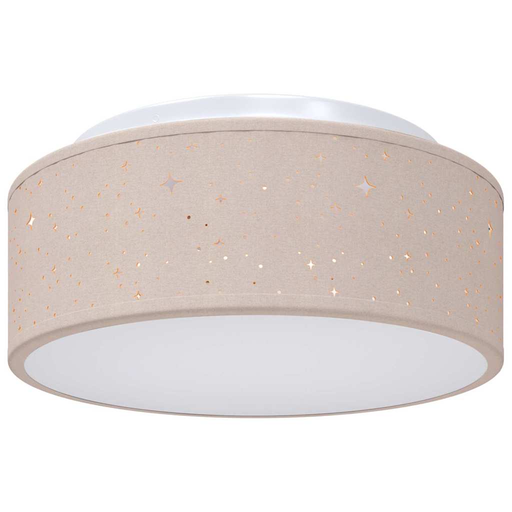 Deckenlampe mit Strahlern Taupe 30 x 30 x 13,5 cm Stoff