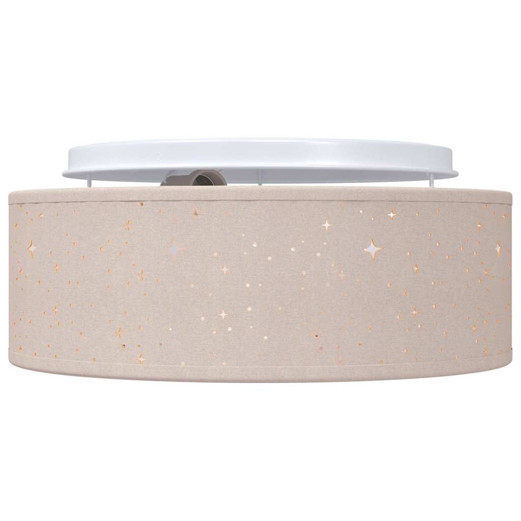 Deckenlampe mit Strahlern Taupe 30 x 30 x 13,5 cm Stoff