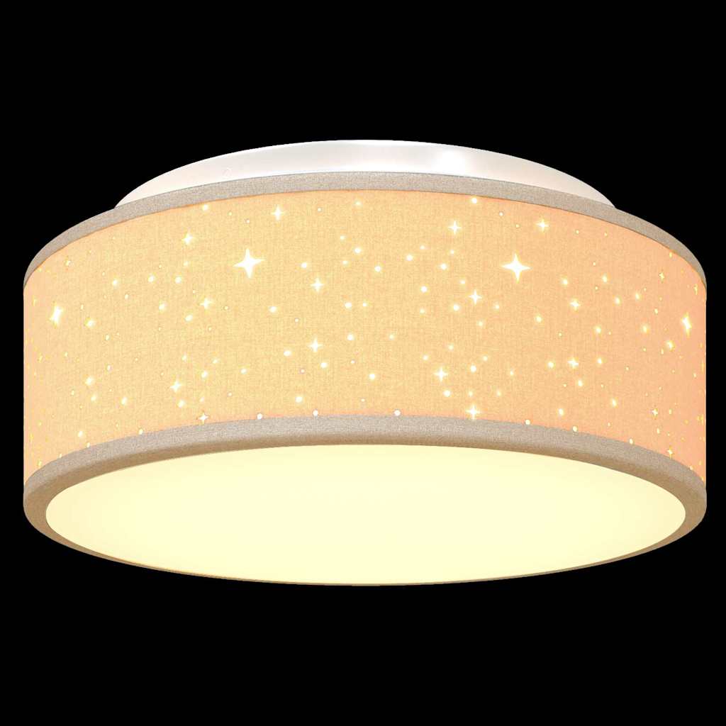 Deckenlampe mit Strahlern Taupe 30 x 30 x 13,5 cm Stoff