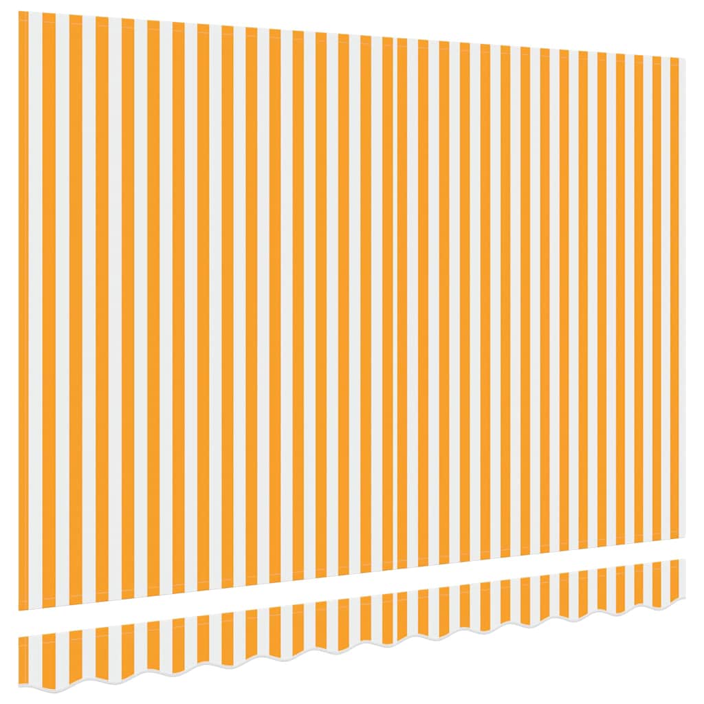 Markisenersatzstoff Gelb und Weiß 330 x 195 cm Polyester