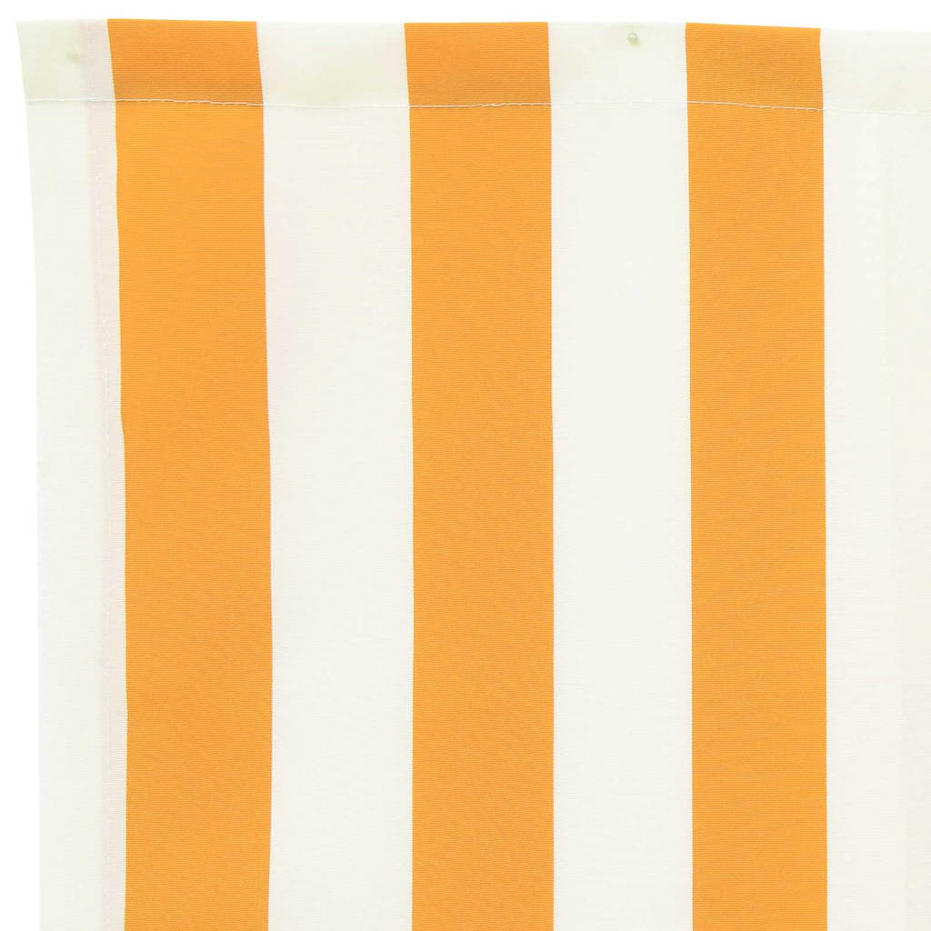 Markisenersatzstoff Gelb und Weiß 380 x 195 cm Polyester