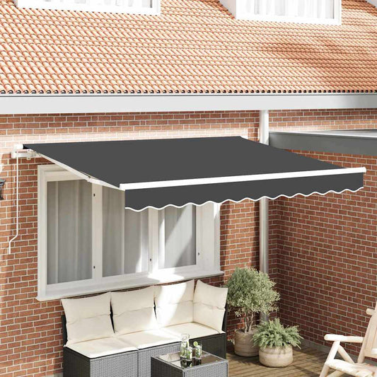 Markisenersatzstoff Anthrazit 280 x 195 cm Polyester