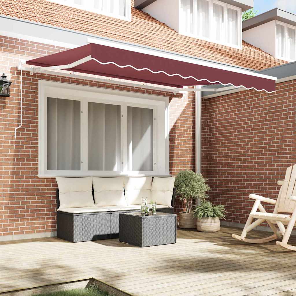 Markisenersatzstoff Bordeauxrot 330 x 195 cm Polyester