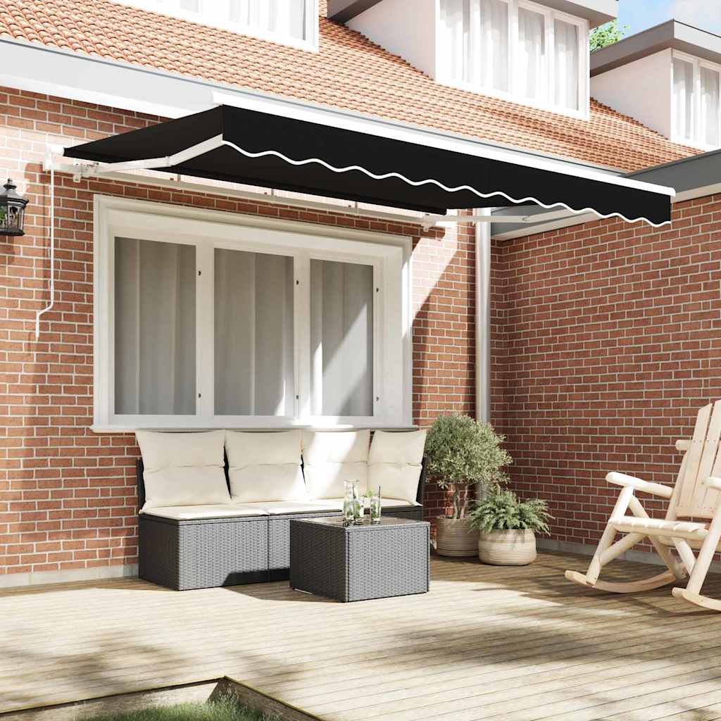 Markisenersatzstoff Schwarz 330 x 245 cm Polyester