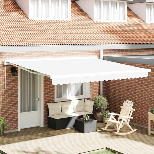 Markisenersatzstoff Weiß 380 x 345 cm Polyester