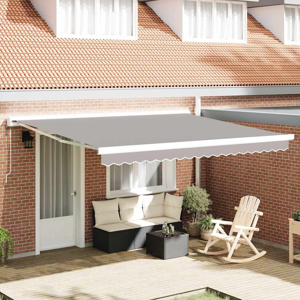 Markisenersatzstoff Hellgrau 380 x 295 cm Polyester
