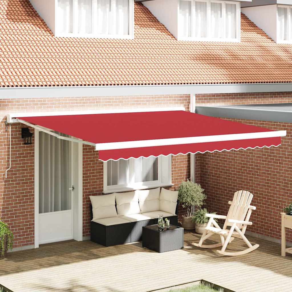 Markisenersatzstoff Rot 380 x 295 cm Polyester