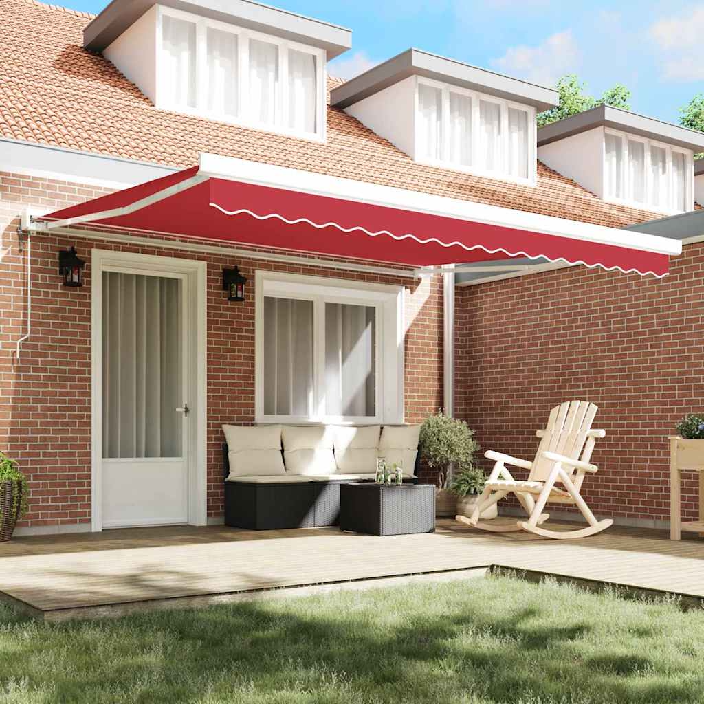 Markisenersatzstoff Rot 380 x 295 cm Polyester