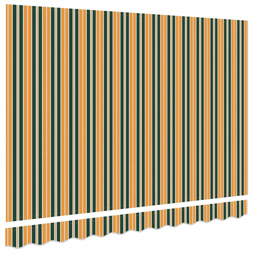 Markisenersatzstoff Grün und Gelb 330 x 245 cm Polyester