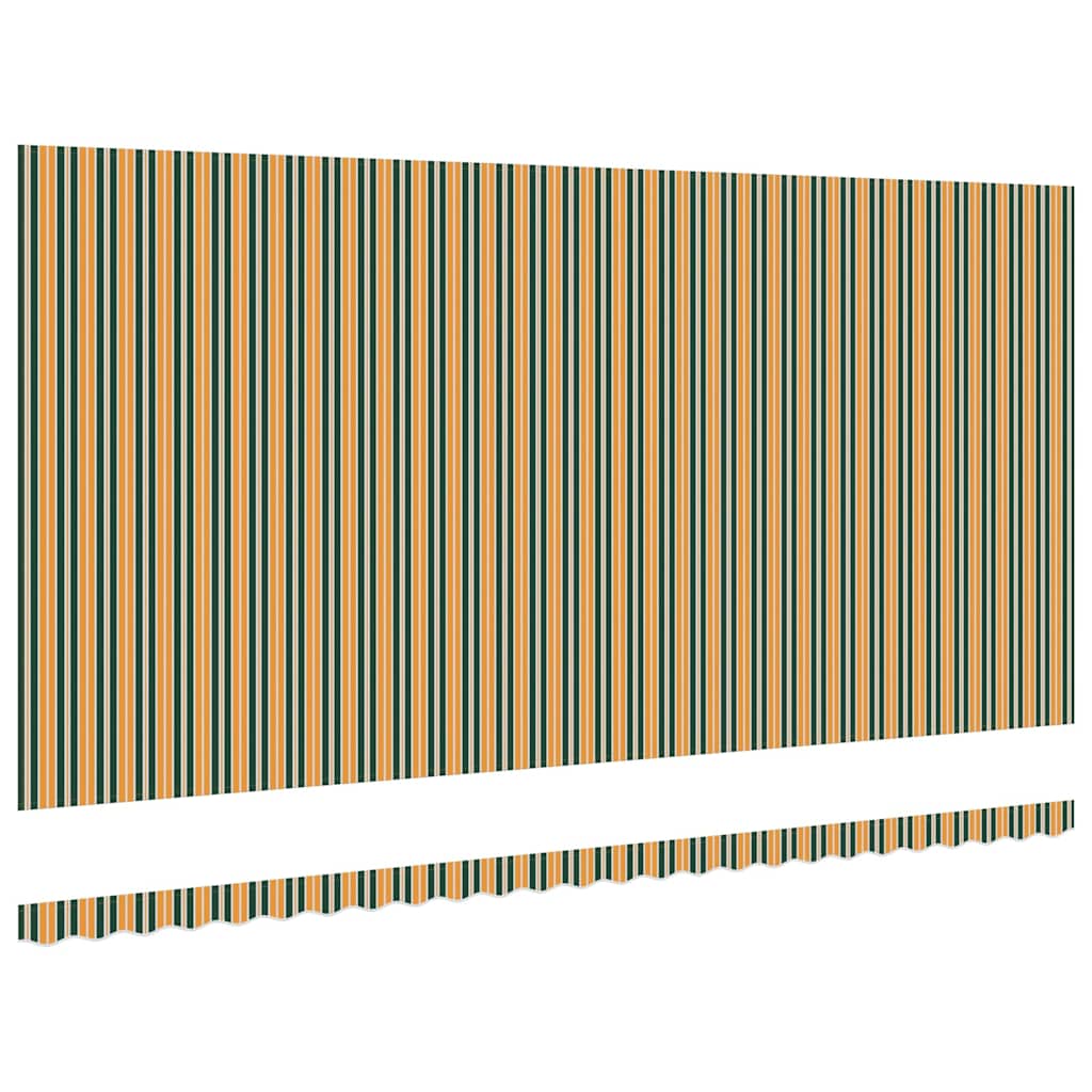 Markisenersatzstoff Grün und Gelb 580 x 295 cm Polyester