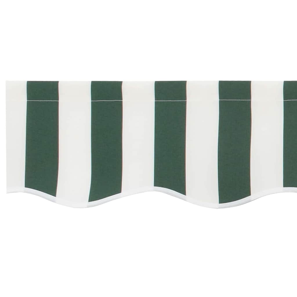 Markisenersatzstoff Grün und Weiß 330 x 195 cm Polyester