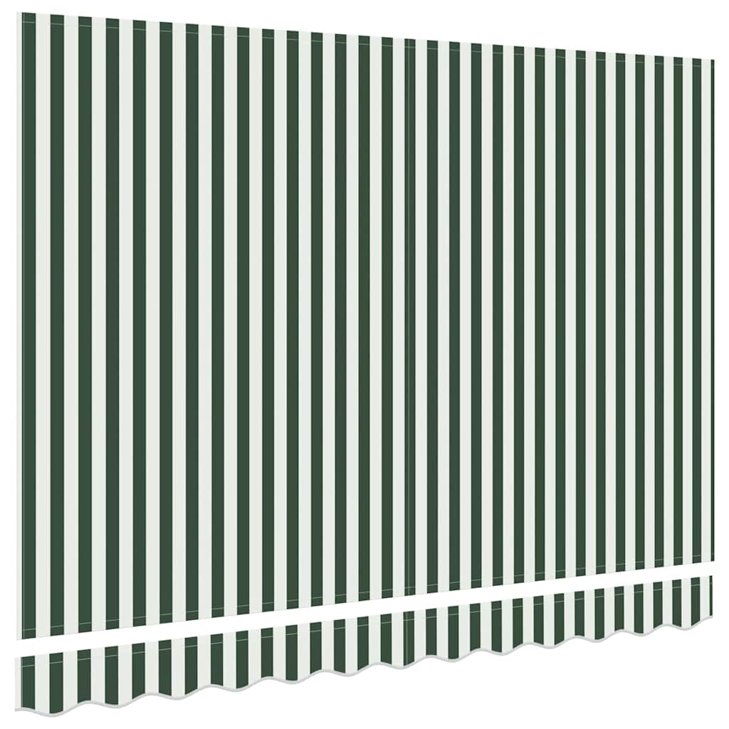 Markisenersatzstoff Grün und Weiß 330 x 195 cm Polyester