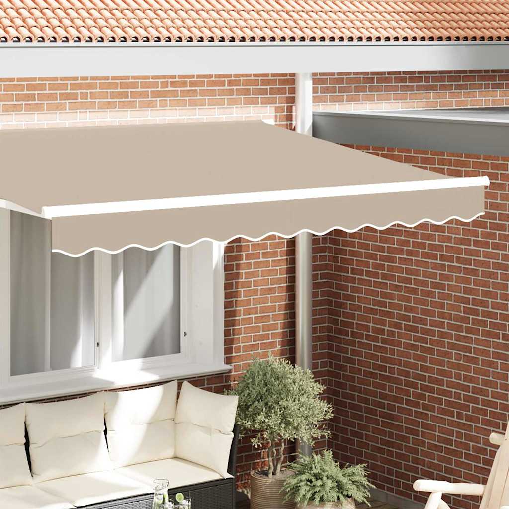Markisenfranse Beige 2,8 x 0,2 m Segeltuch