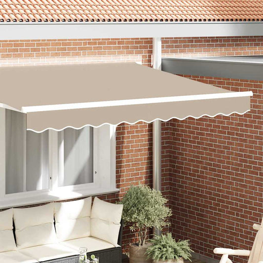 Markisenfranse Beige 2,8 x 0,2 m Segeltuch