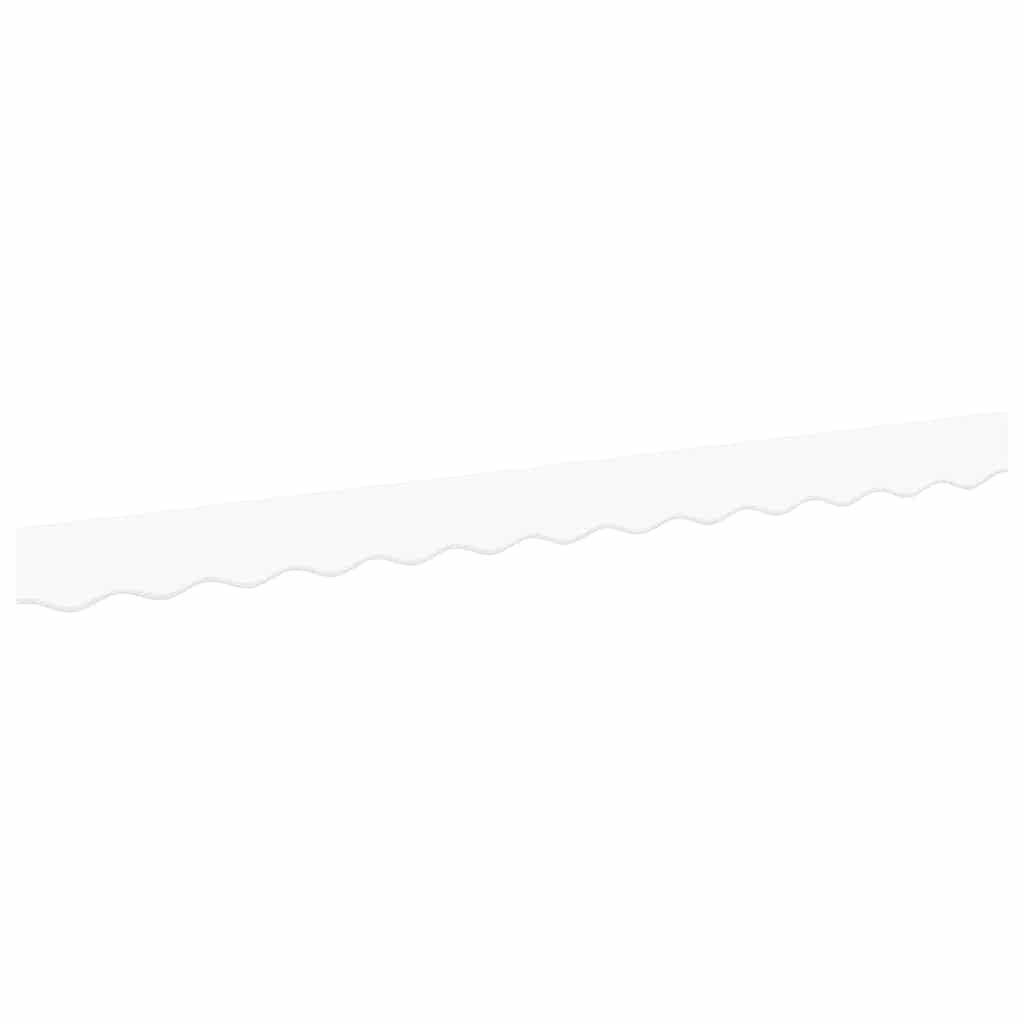 Markisenfranse Weiß 2,3 x 0,2 m Segeltuch