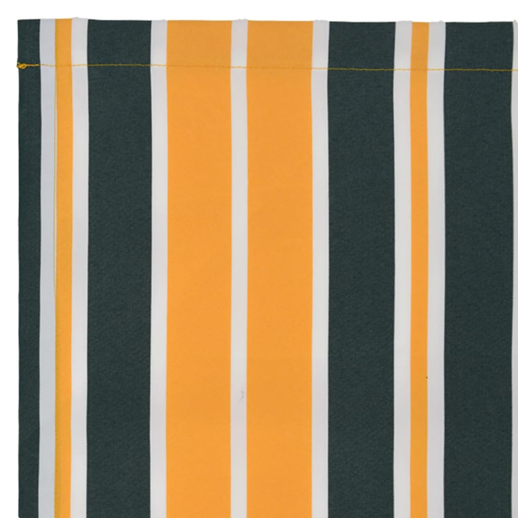 Markisenvolant Grün und Gelb 580 x 20 cm Segeltuch
