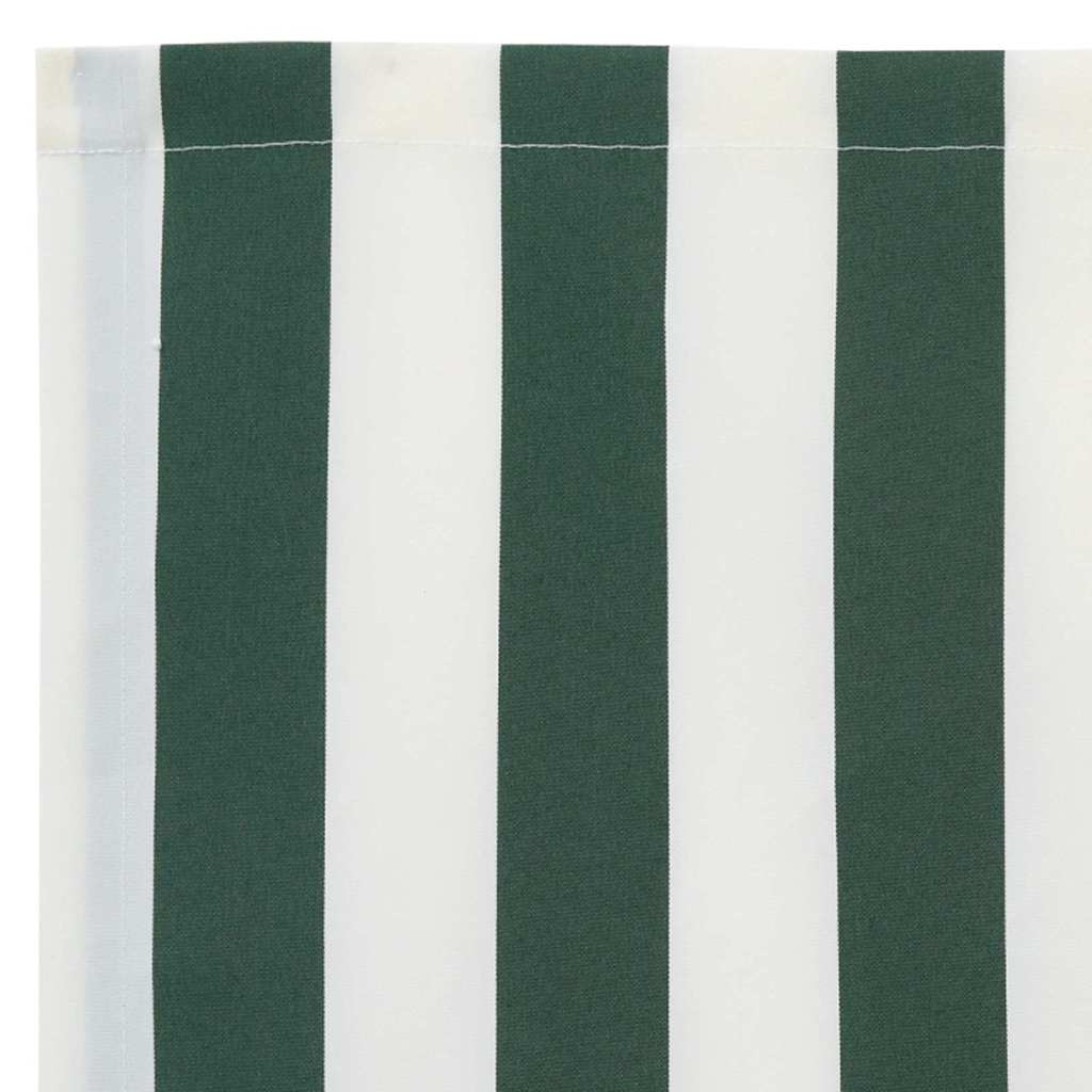 Markisenfranse Grün und Weiß 2,8 x 0,2 m Segeltuch