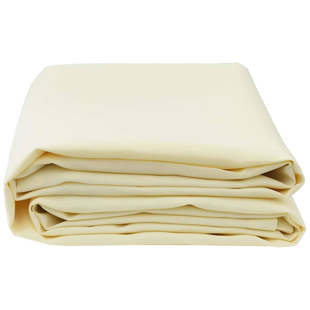 Markisenersatz Creme 1000 x 160 cm Polyesterleinwand