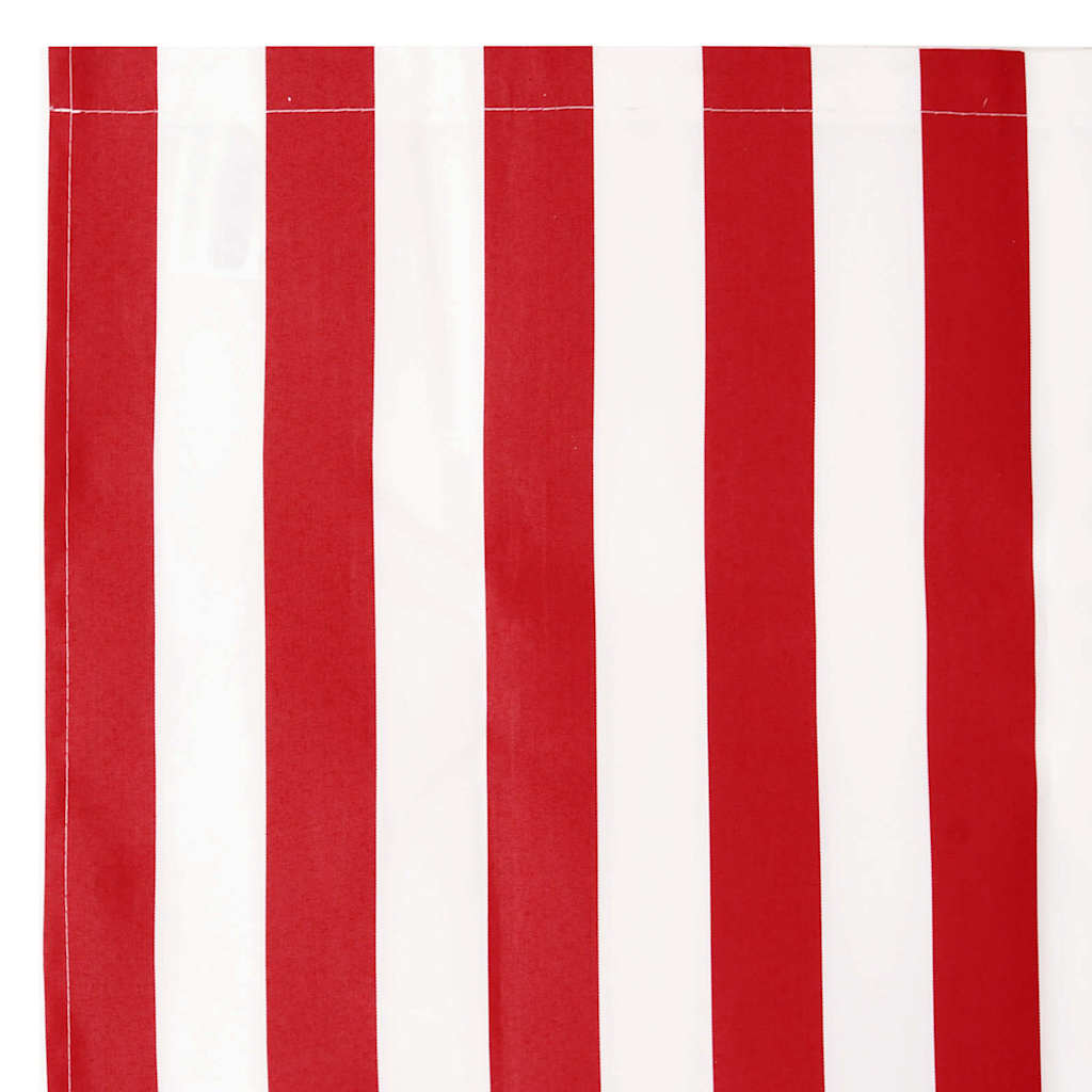 Markisenersatz Rot und Weiß 1000 x 160 cm Polyesterleinwand