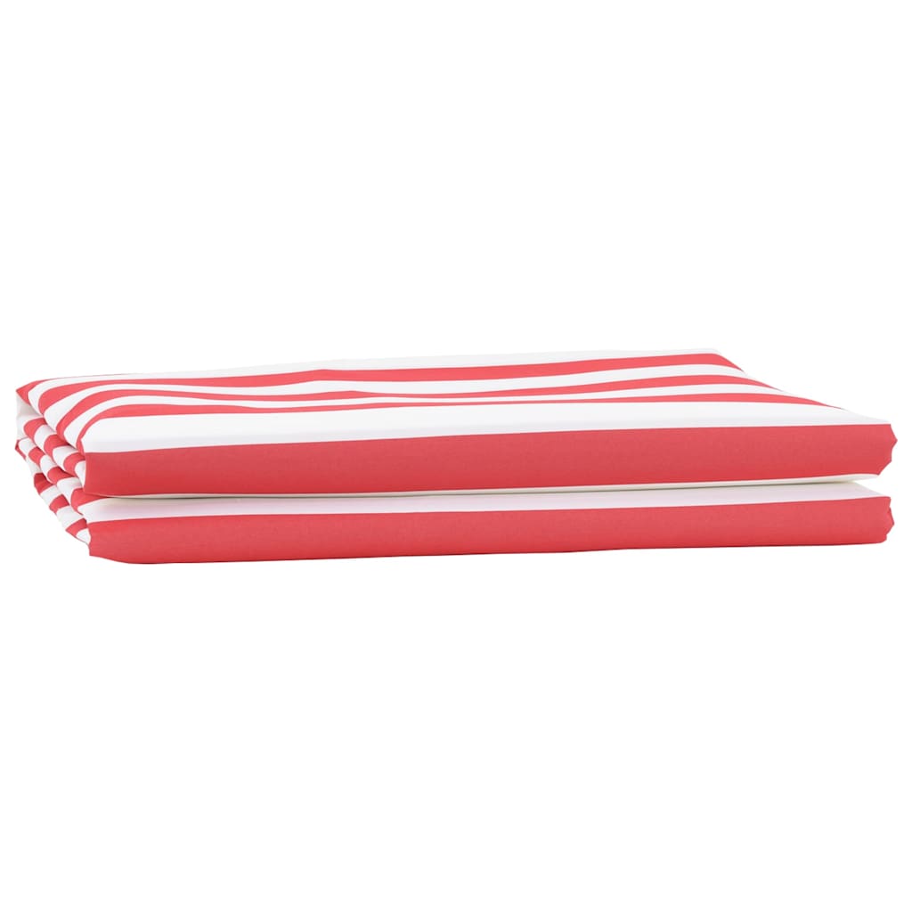 Markisenersatz Rot und Weiß 1000 x 160 cm Polyesterleinwand