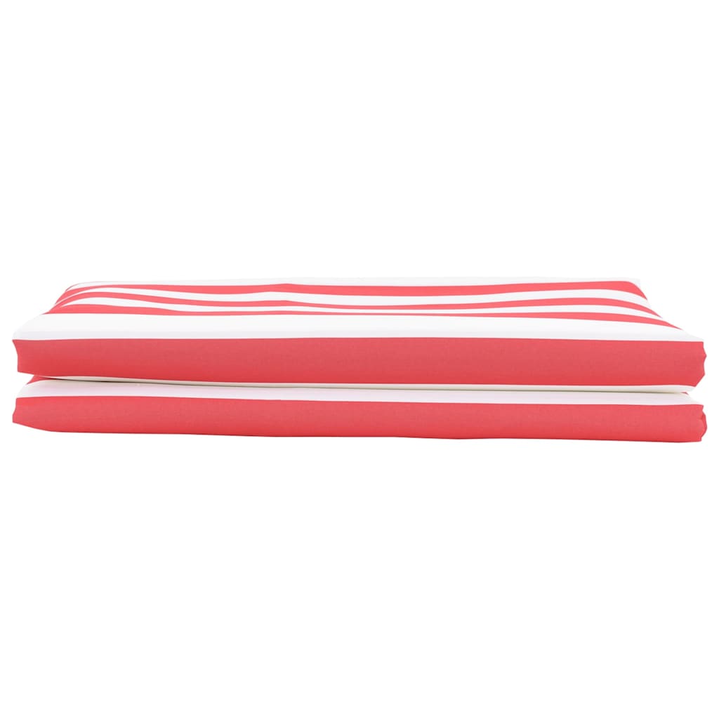 Markisenersatz Rot und Weiß 1000 x 160 cm Polyesterleinwand