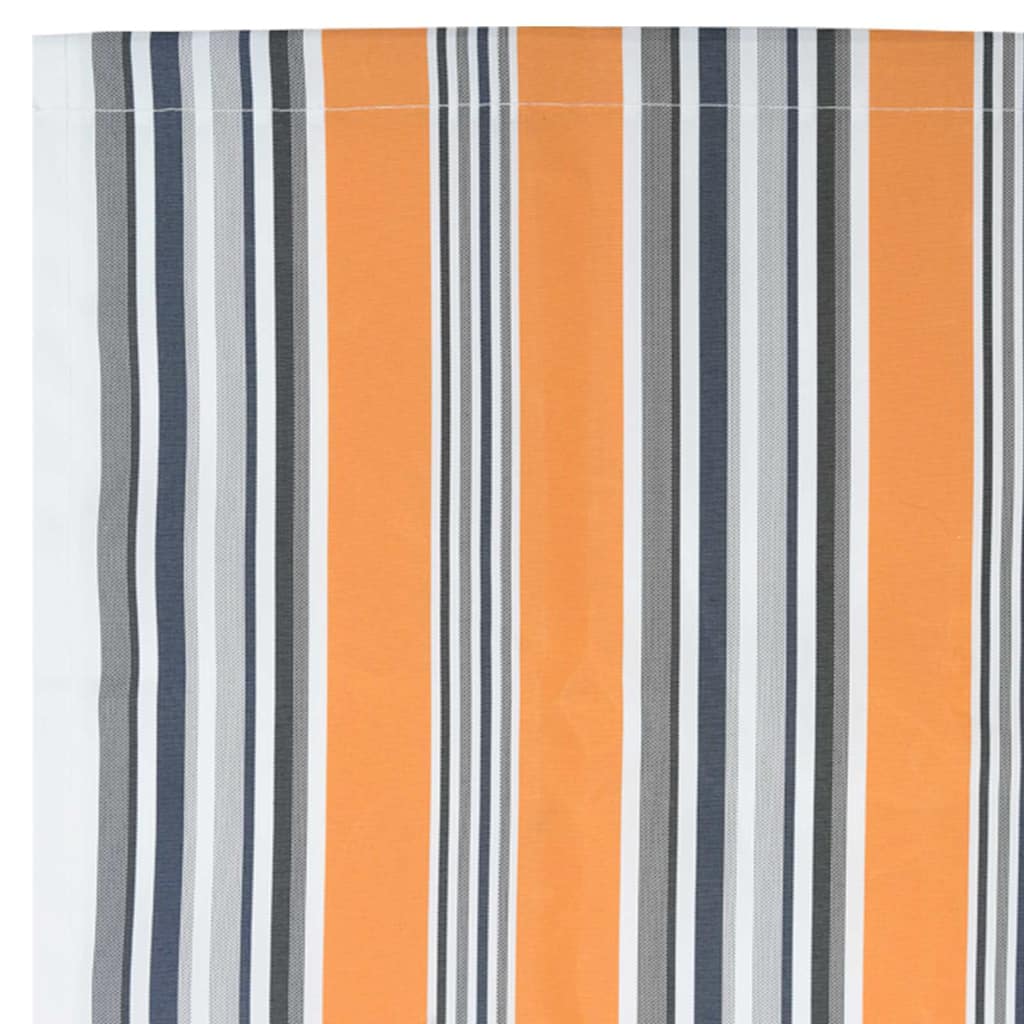 Markisenersatz Blau und Orange 1000 x 160 cm Polyesterleinwand