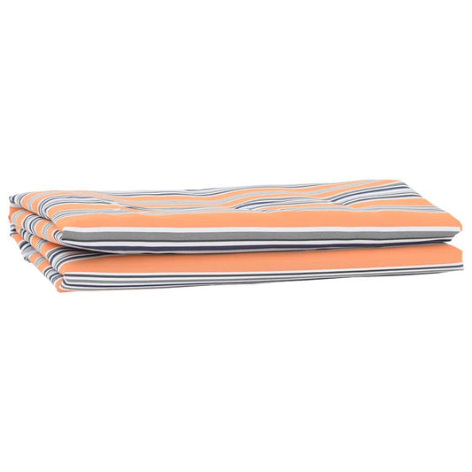 Markisenersatz Blau und Orange 1000 x 160 cm Polyesterleinwand
