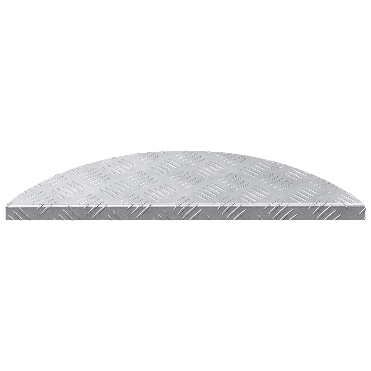 Escalier Marche Demi-Lune 5 pcs Argent 60 x 18 cm Aluminium