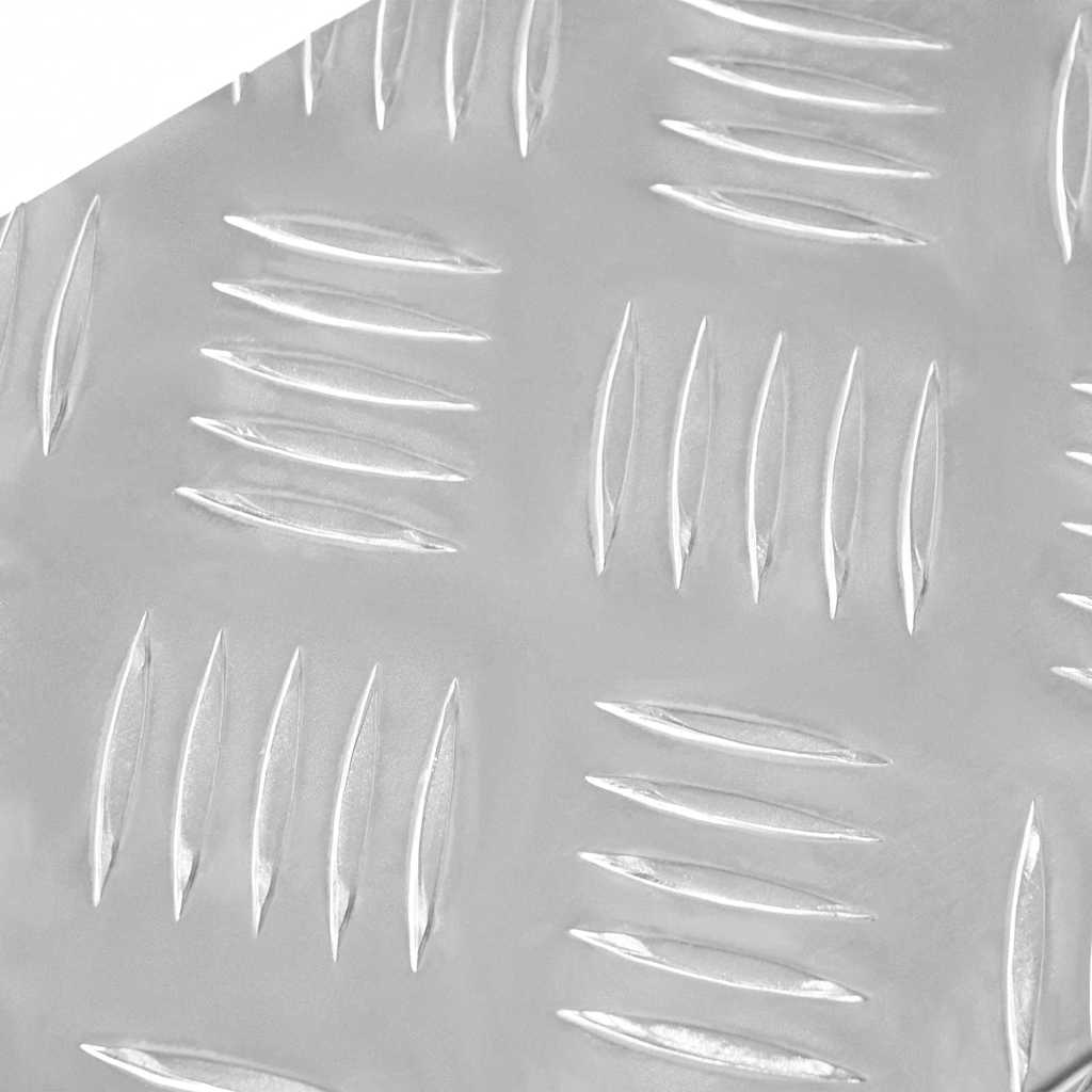 Treppe Tritt Rechtwinklig 10 pcs Silber 60 x 18 cm Aluminium