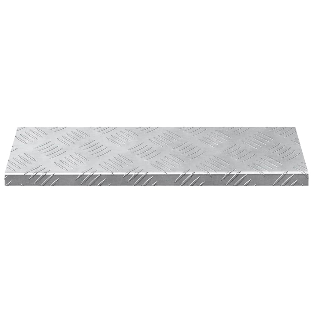 Treppe Tritt Rechtwinklig 10 pcs Silber 60 x 18 cm Aluminium