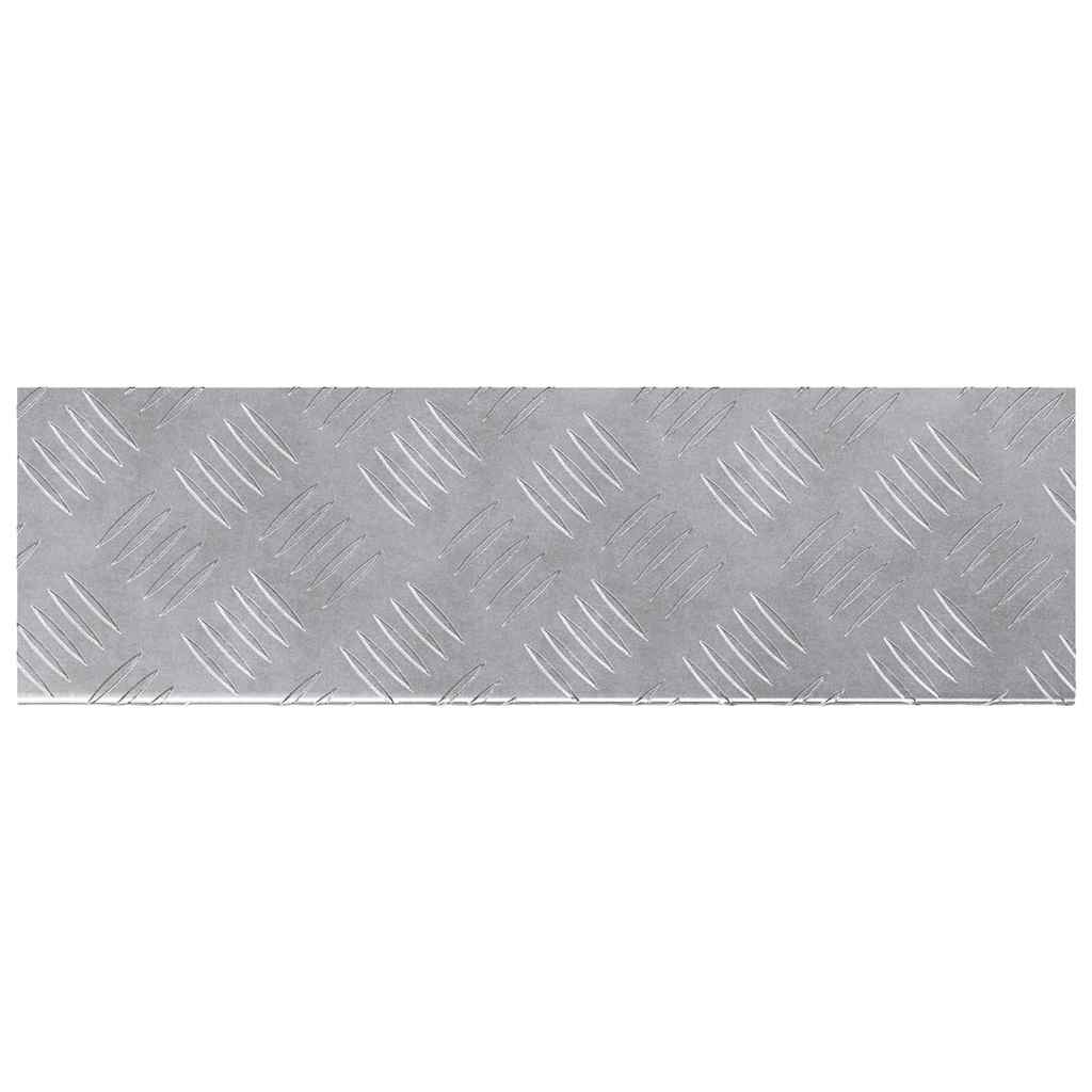 Treppe Tritt Rechtwinklig 10 pcs Silber 60 x 18 cm Aluminium